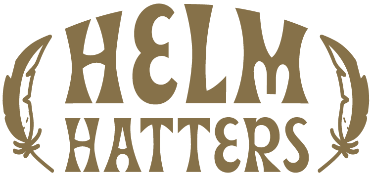 Helm Hatters Logo in Gold